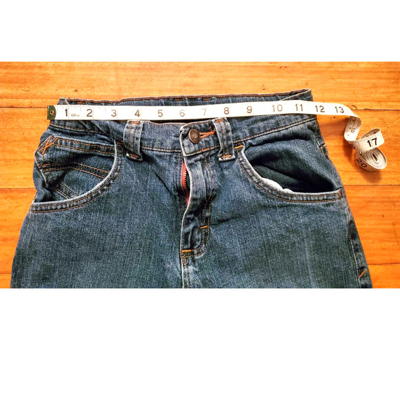 Wrangler Boys Size 12 Slim Straight Leg Jeans Blue Label Adjustable Waist - Picture 4 of 12